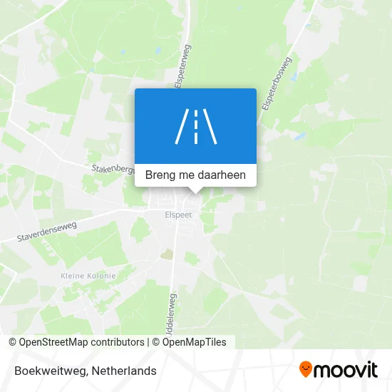 Boekweitweg kaart