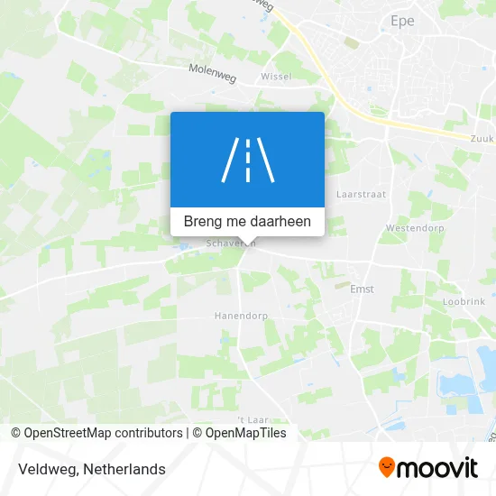 Veldweg kaart