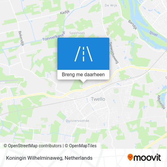 Koningin Wilhelminaweg kaart