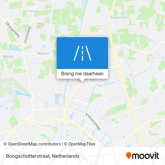 Boogschutterstraat kaart