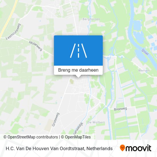 H.C. Van De Houven Van Oordtstraat kaart