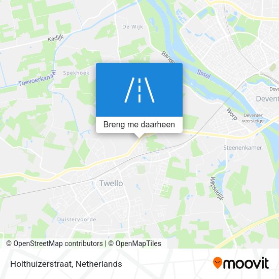 Holthuizerstraat kaart
