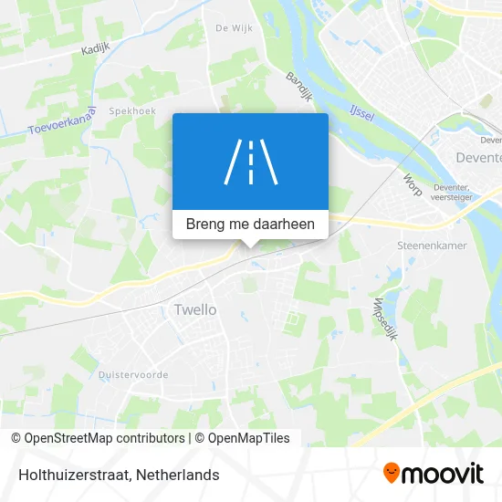 Holthuizerstraat kaart