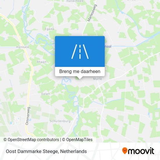 Oost Dammarke Steege kaart