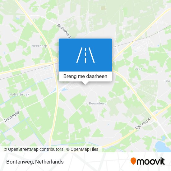 Bontenweg kaart