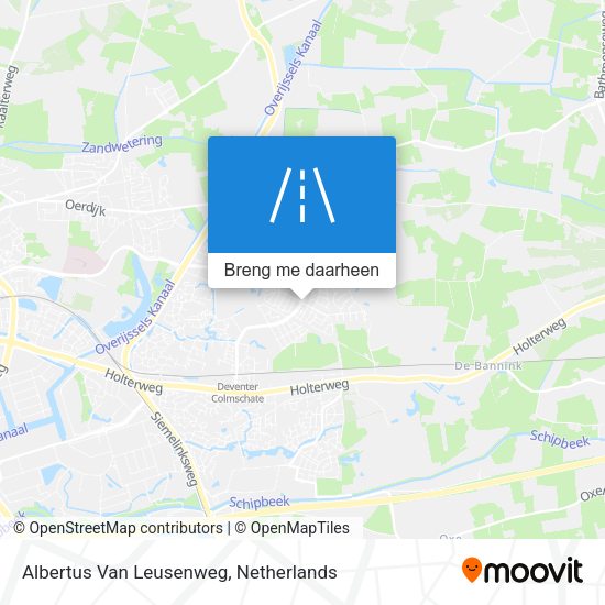 Albertus Van Leusenweg kaart