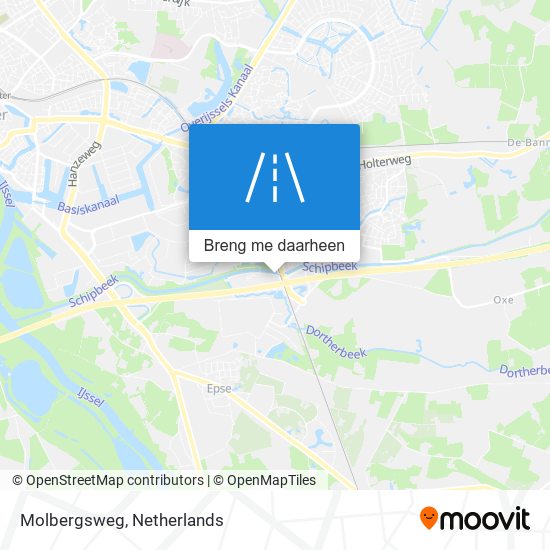 Molbergsweg kaart