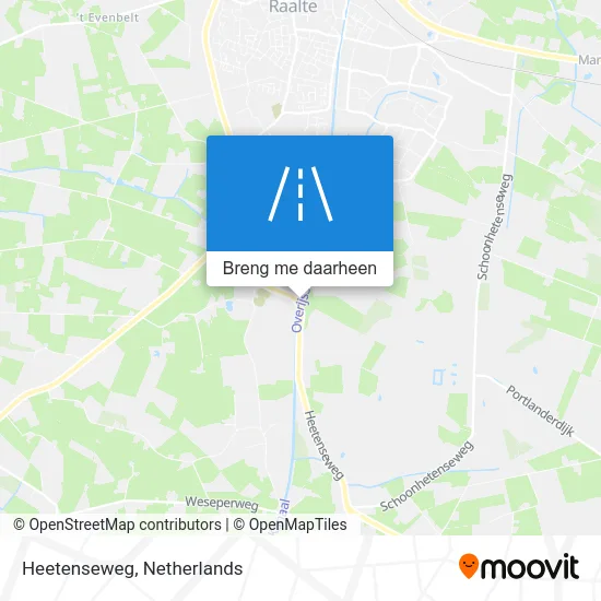 Heetenseweg kaart