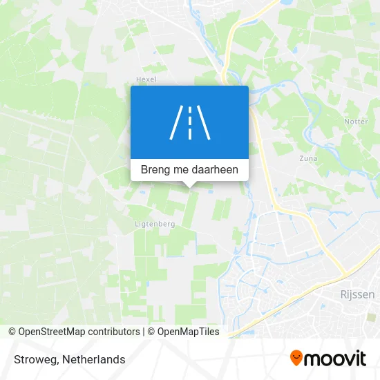 Stroweg kaart