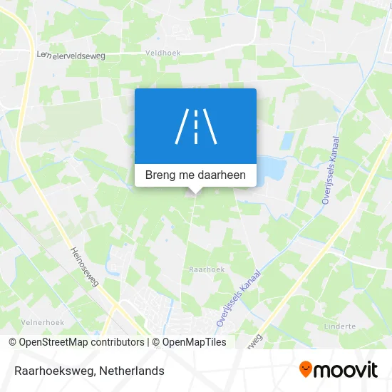 Raarhoeksweg kaart