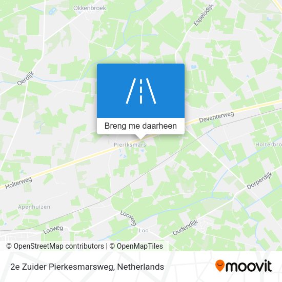 2e Zuider Pierkesmarsweg kaart
