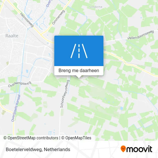 Boetelerveldweg kaart