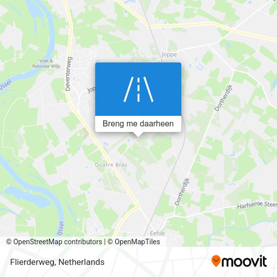 Flierderweg kaart