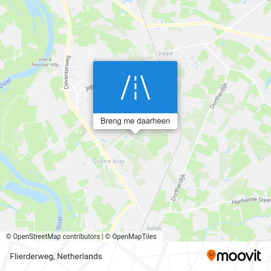 Flierderweg kaart