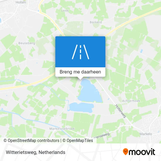 Witterietsweg kaart