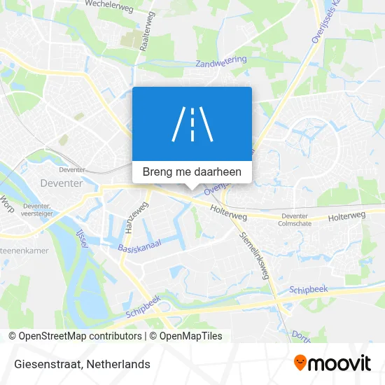 Giesenstraat kaart