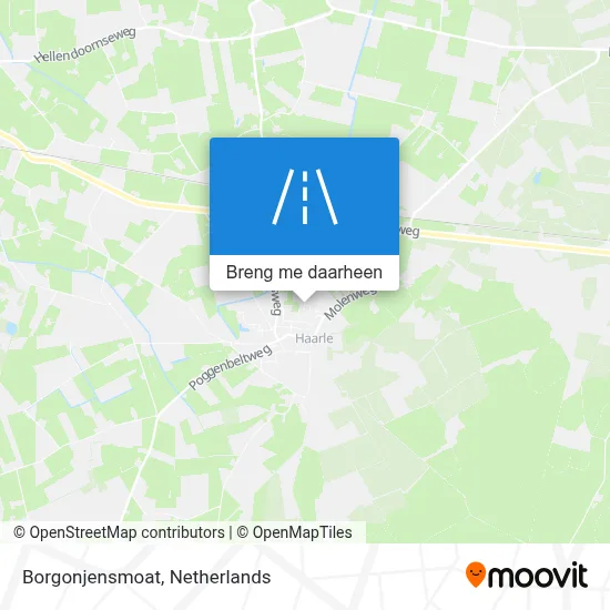 Borgonjensmoat kaart