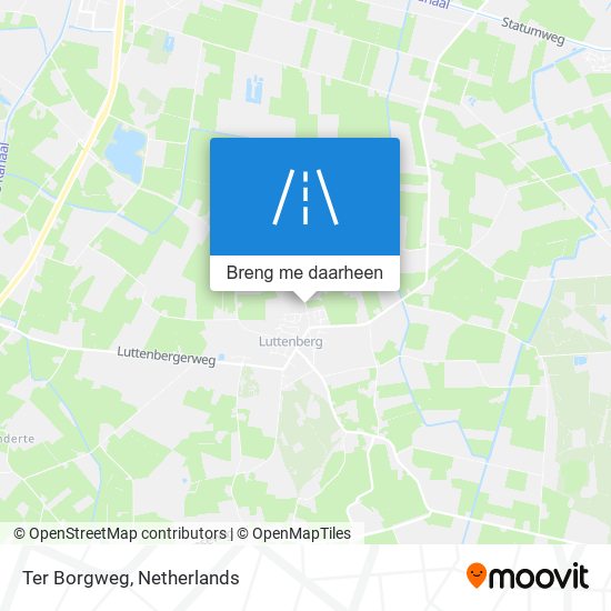 Ter Borgweg kaart