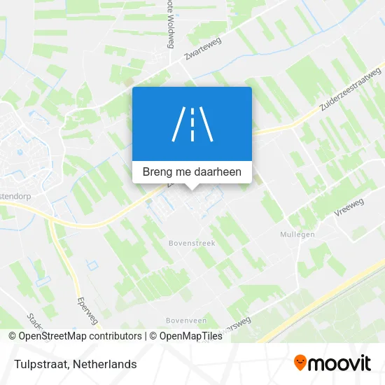 Tulpstraat kaart
