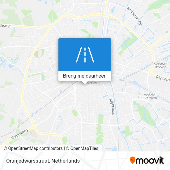 Oranjedwarsstraat kaart