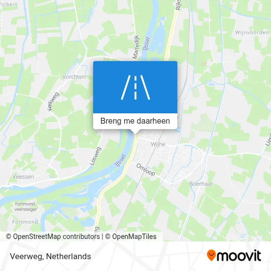 Veerweg kaart