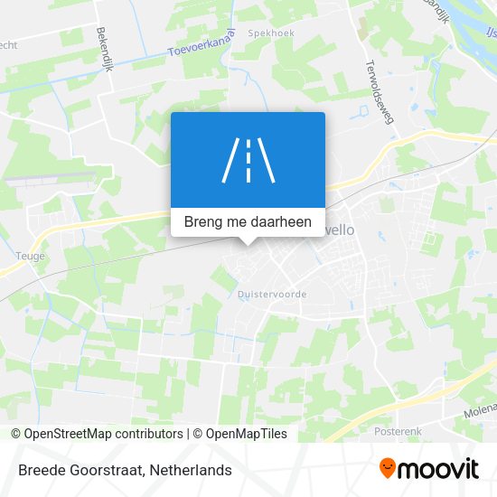 Breede Goorstraat kaart