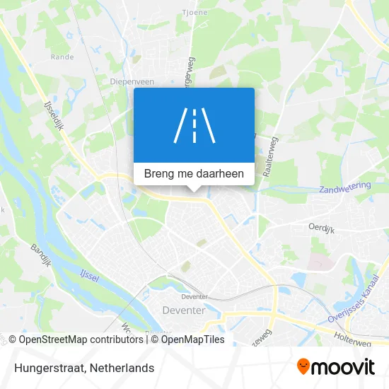 Hungerstraat kaart