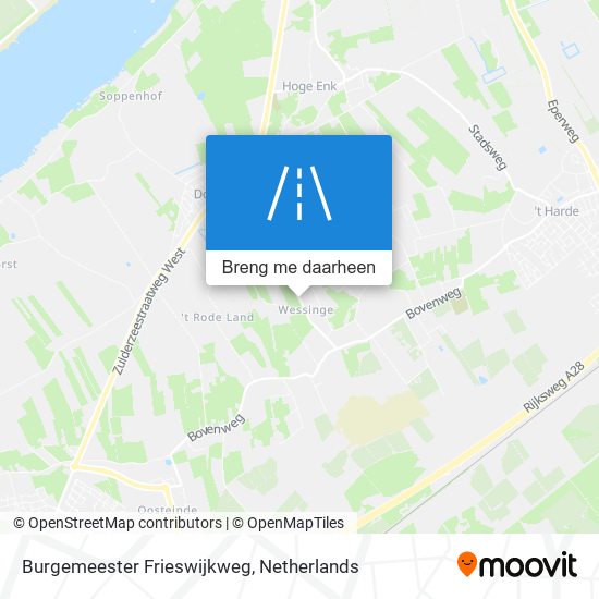 Burgemeester Frieswijkweg kaart