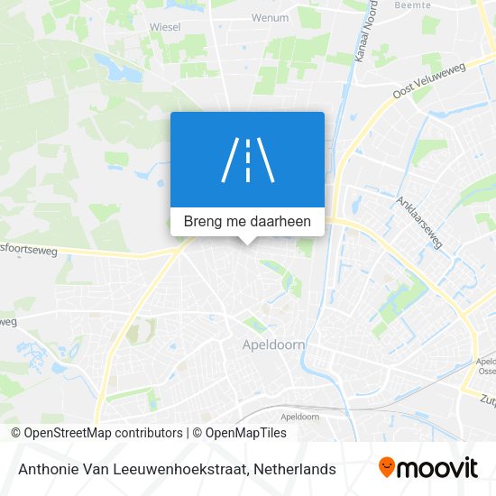 Anthonie Van Leeuwenhoekstraat kaart