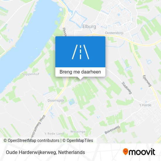 Oude Harderwijkerweg kaart