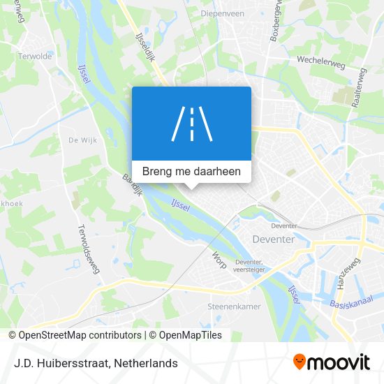 J.D. Huibersstraat kaart