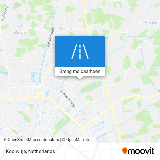 Koolwitje kaart