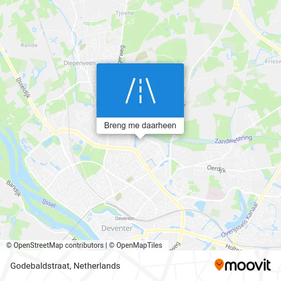 Godebaldstraat kaart
