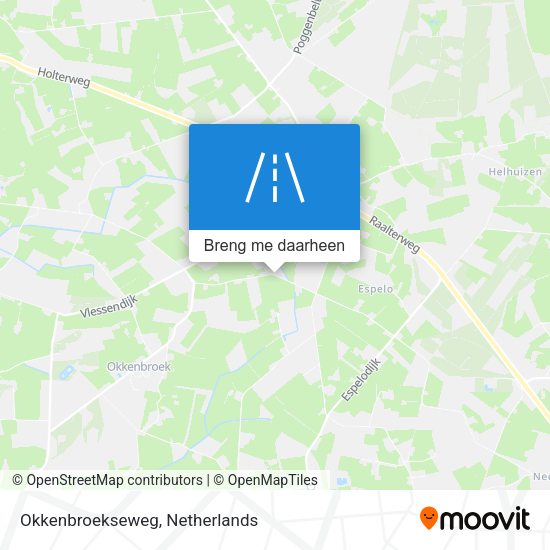 Okkenbroekseweg kaart