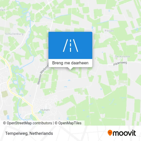 Tempelweg kaart