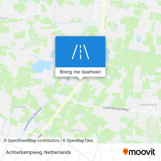 Achterkampweg kaart