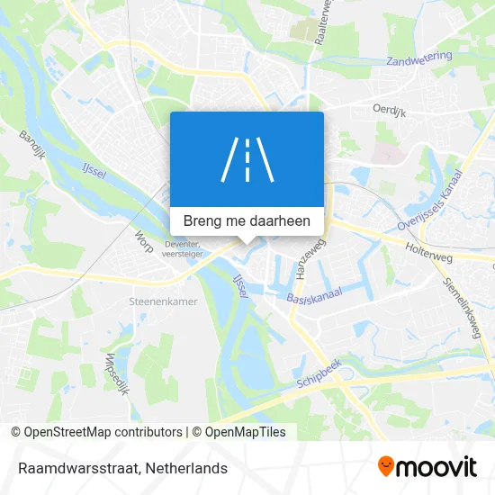 Raamdwarsstraat kaart