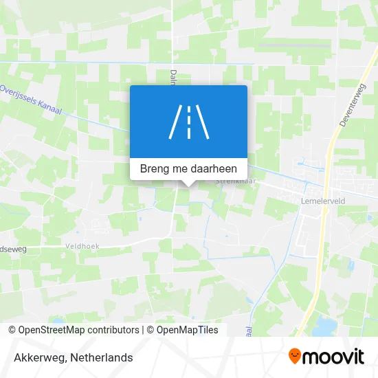 Akkerweg kaart