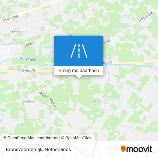 Bronsvoorderdijk kaart
