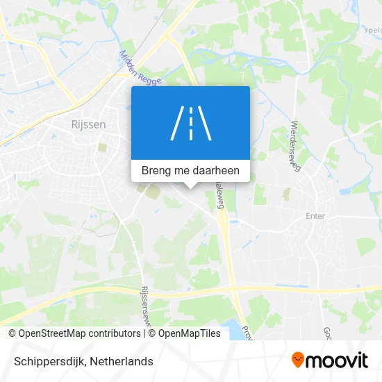 Schippersdijk kaart