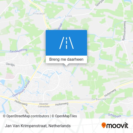Jan Van Krimpenstraat kaart