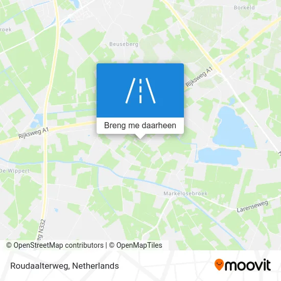 Roudaalterweg kaart