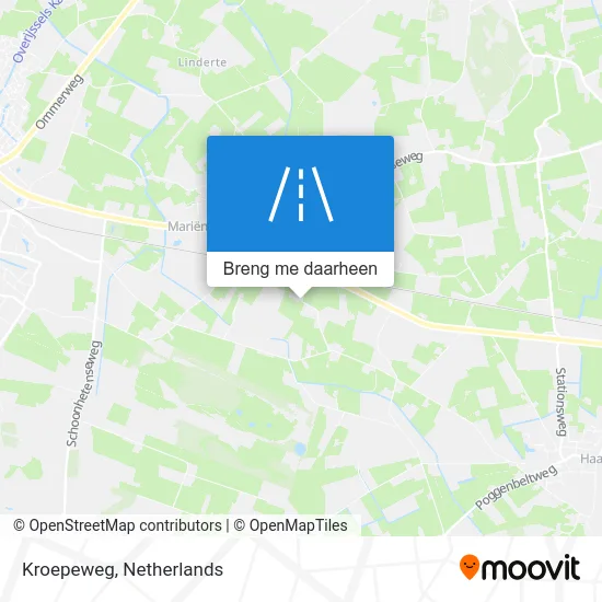 Kroepeweg kaart
