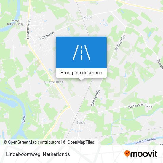 Lindeboomweg kaart