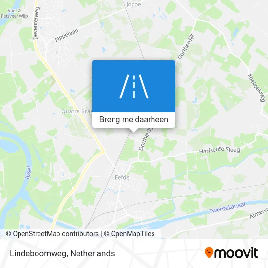 Lindeboomweg kaart