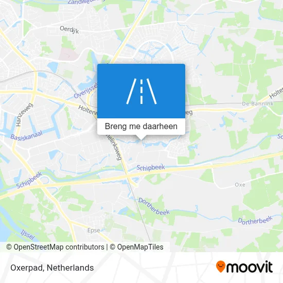 Oxerpad kaart