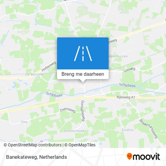 Banekateweg kaart