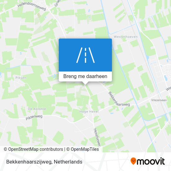 Bekkenhaarszijweg kaart