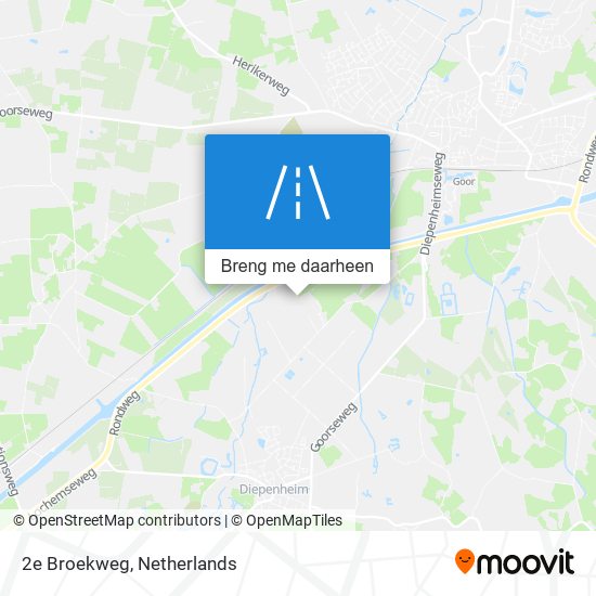 2e Broekweg kaart