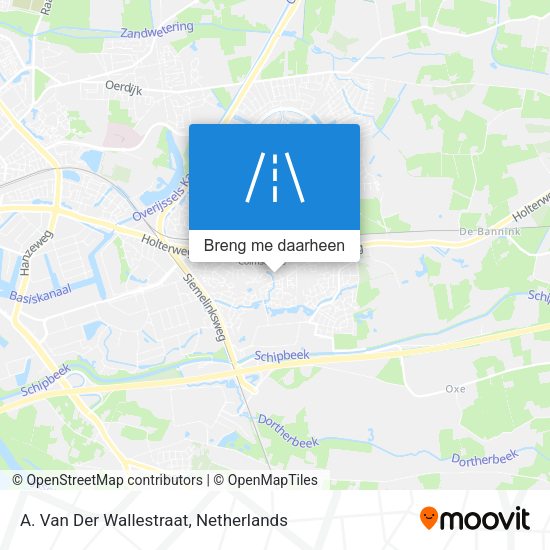A. Van Der Wallestraat kaart